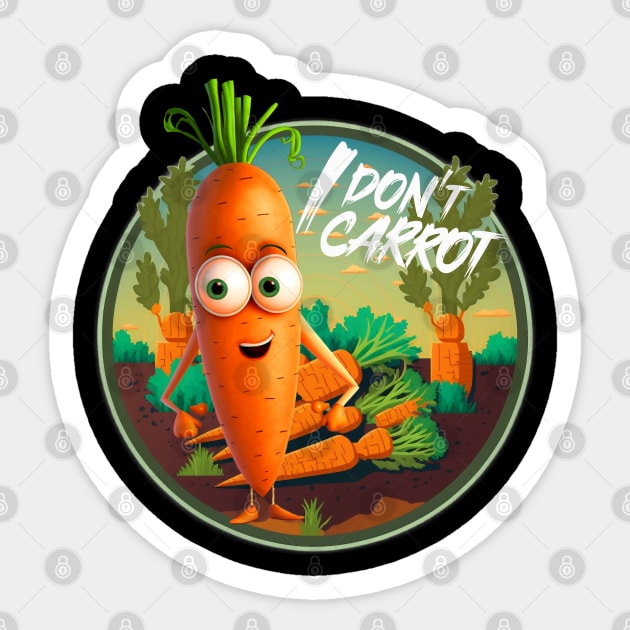 I Don't Carrot All Sticker by ArtRoute02